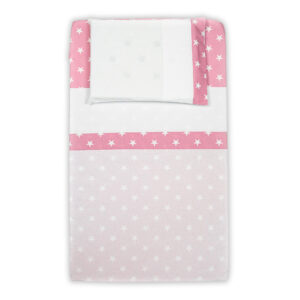 Set Lenzuola Lettino 3pz | Rosa